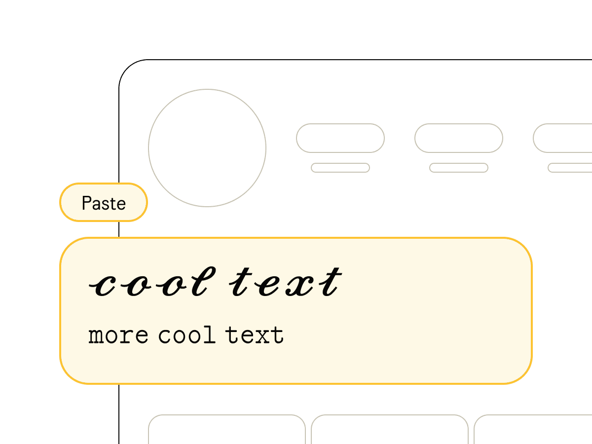 Step 3: Paste Into Your Design, Profile or Message